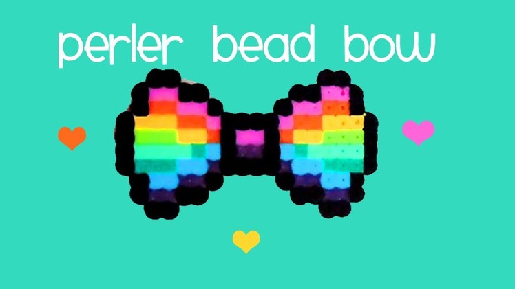 How to make a RAINBOW Perler Bead BOW ♥ ♥