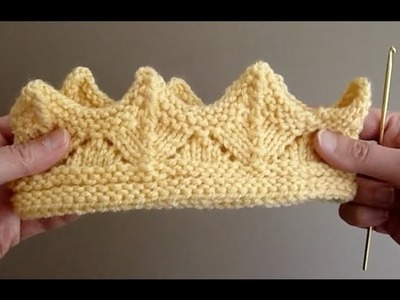 KNIT ALONG - Knitted Crown For A Child
