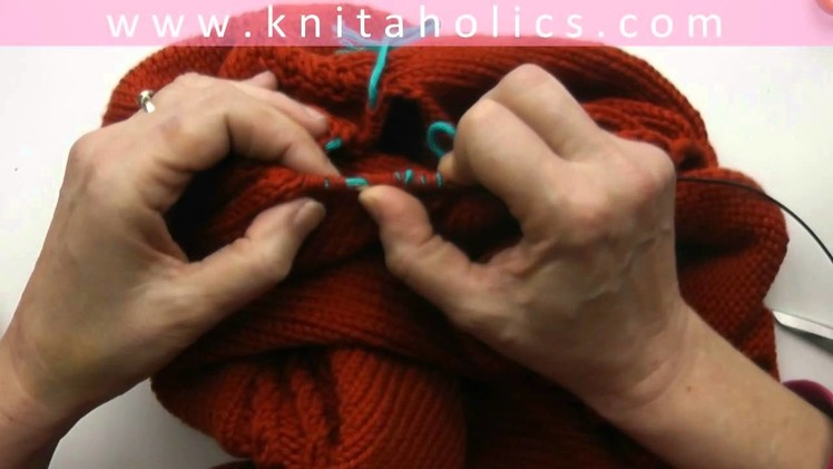 Knit with eliZZZa * Raglan Sweater Top Down * Video #05 * Knit Sleeves