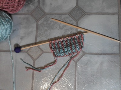Knitting 2 Color Brioche Stitch