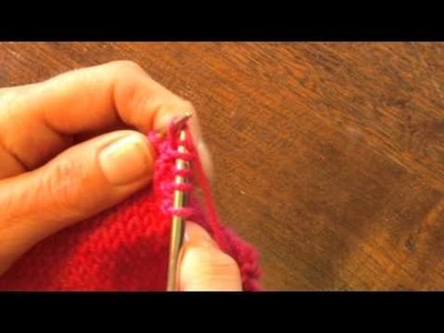 Knitting how to : knit front and back (KFB)