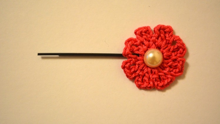 Make a Pretty Crochet Flower Hairpin - DIY Style - Guidecentral