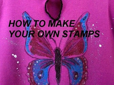 MAKE STAMPS FROM CARDBOARD,  how to diy stamps,