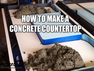 Making a Concrete Countertop with Sink- Complete Steps