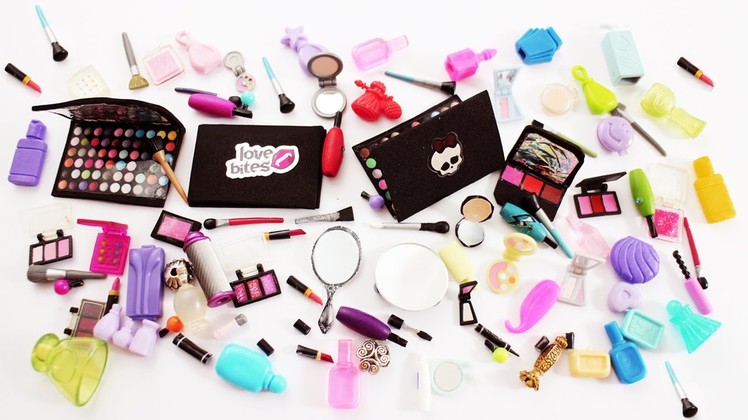 My doll makeup collection. Haul and Crafts for my dollhouse