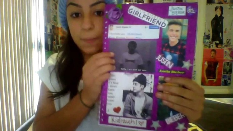 My Justin Bieber scrapbook