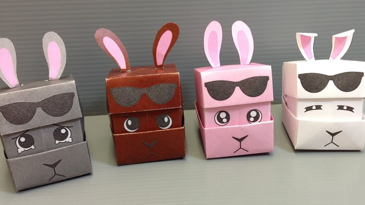 Origami Changing Faces Rabbit Cube - Print at Home