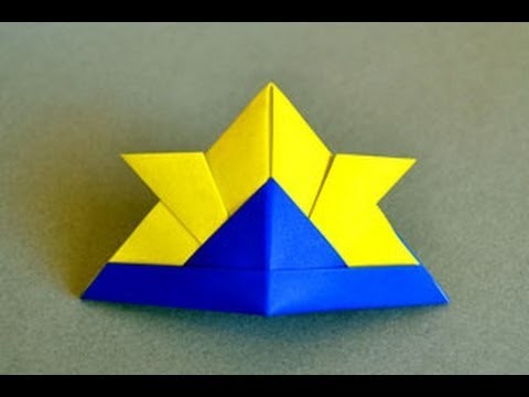 Origami Samurai Hat Instructions: www.Origami-Fun.com