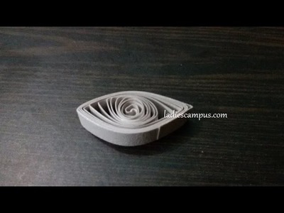 Paper Quilling | Tutorial | DIY | Learn how to make Paper Quilling Shape No 5 - Marquis. eye