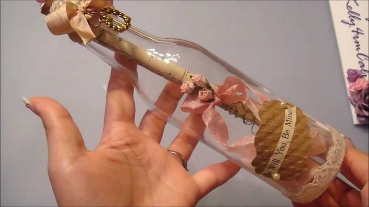 Quick N Easy DIY Valentines Gift *Message in a Bottle"