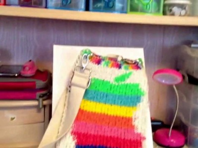 Rainbow loom lovers mini Ipad handbag