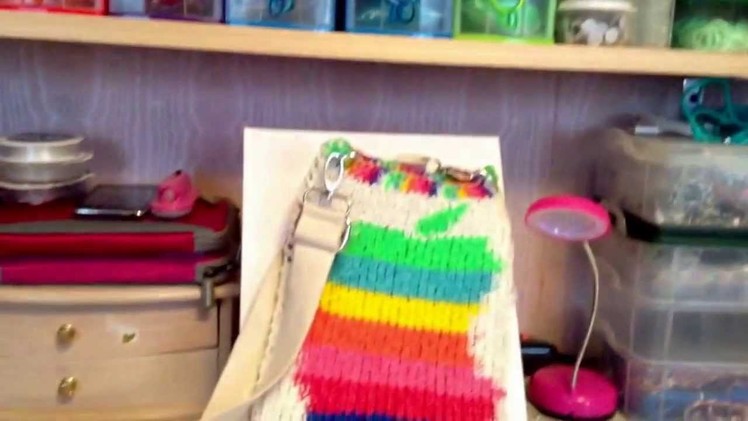 Rainbow loom lovers mini Ipad handbag
