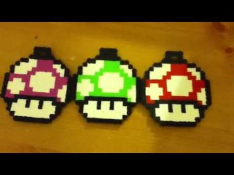 Super Mario Mushroom Perler Beads Creation