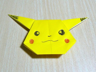 The art of folding paper. Pikachu