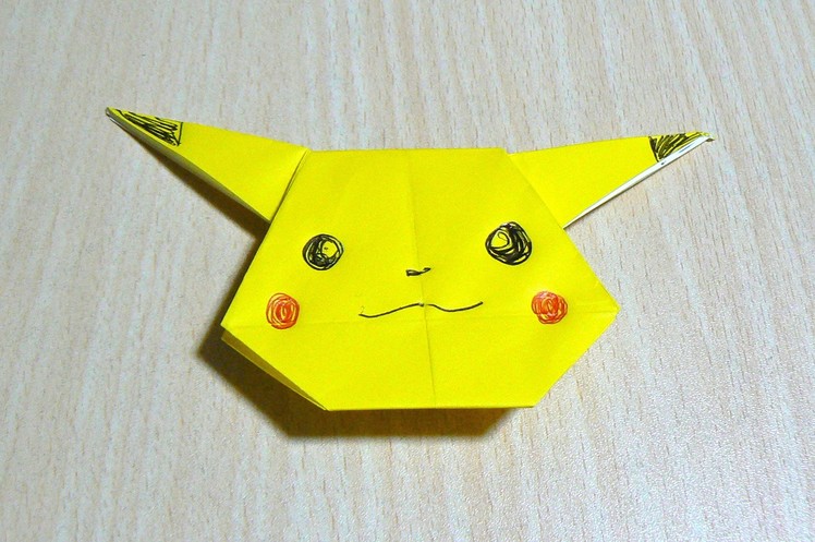 The art of folding paper. Pikachu