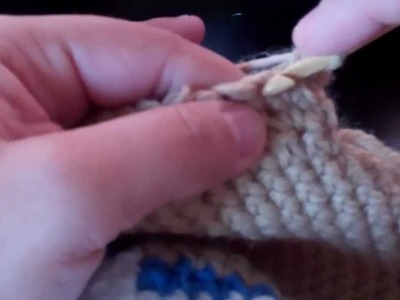 Tutorial-Crochet Boy Sock Monkey Beanie (part-2)