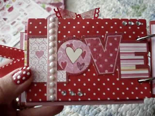 Valentine's TP Mini Scrapbook Album