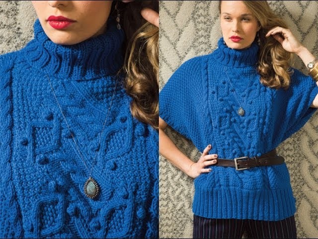 #21 Entrelac Poncho, Vogue Knitting Fall 2012