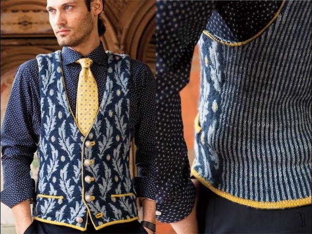 #8 Fitted Waistcoat, Vogue Knitting Early Fall 2014