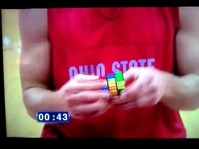 Aaron Craft Solves Rubik's Cube in 65 seconds