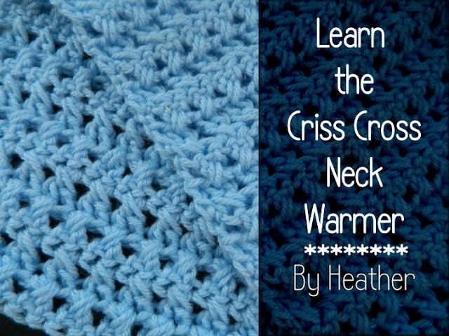Crochet Criss Cross Neckwarmer Reversible