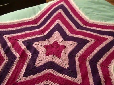Crochet Star Blanket.Afghan