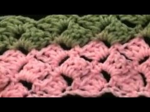 Crochet the Slanted Shell Variation 2 - Baby Afghan Crochet Geek