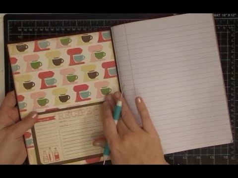 DIY Altering A Composition Notebook to Recipe Book Part 1 of 3
