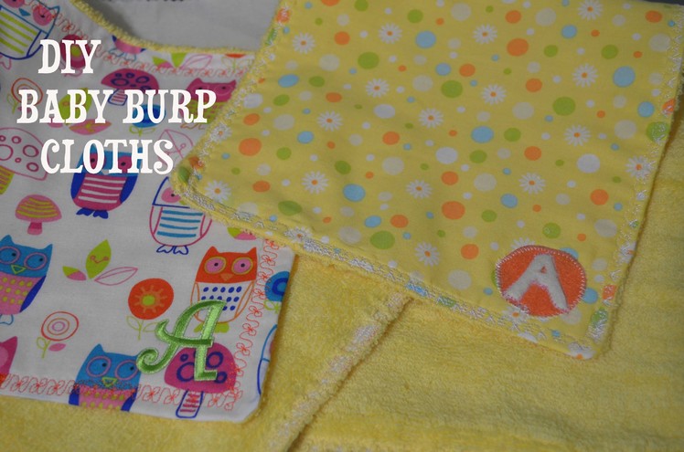 DIY: BABY BURP CLOTHS BEGINNER FRIENDLY BABY SHOWER GIFT