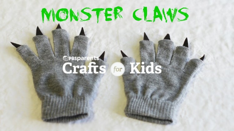 Easy No-Sew Monster Claws | Halloween Crafts for Kids | PBS Parents