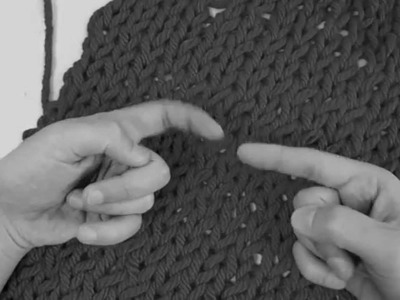 Finger knit 5 fabric flat