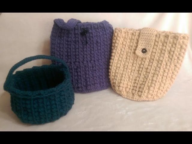 Free Crochet Tuscany Bag. Purse Tutorial Part 2