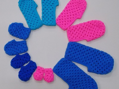 Granny Stitch Slipper Toddler Crochet Tutorial