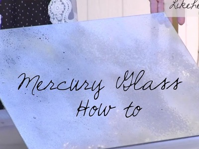 How to Create Mercury Glass Shelves: Home Decor DIY