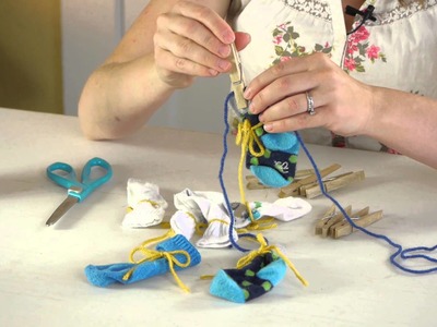 How to Make a Baby Sock Decoration : Crafts for Kids