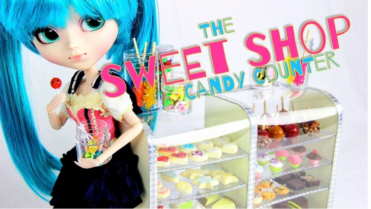 How to Make a Doll Sweet Shop Candy Counter - Doll Crafts