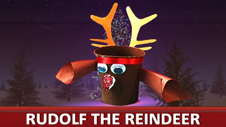 How To Make A Paper Cup Rudolf - "Paper Art and Craft Ideas"