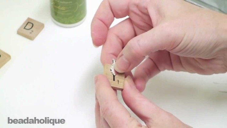 How to Make "Scrabble" Tile Pendants Using Epoxy Stickers