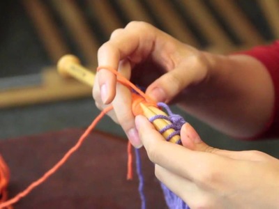 How to Weave Another Color Yarn in Knitting : Knitting Tips & Techniques