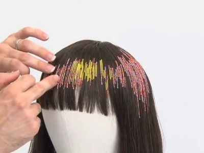 ``Incredible`` How to thread small beads in the hair to create colors patterns