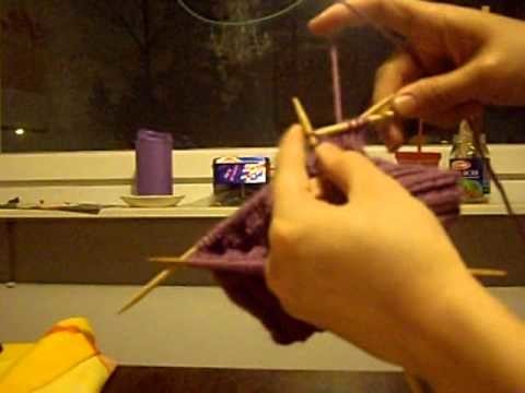 Knitting a Laced Hat