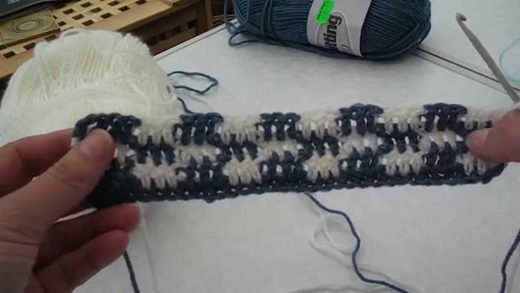 LCC Crocheted gingham blanket part 1 of 5