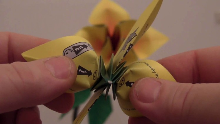 Opening the Origami Bonsai Instant Flower