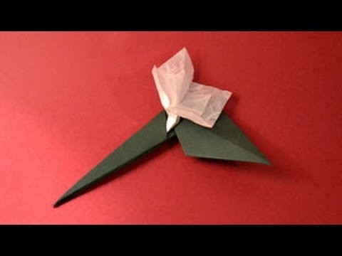 Origami Stem & Leaf Instructions: www.Origami-Fun.com