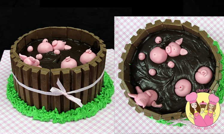 PIGS IN MUD CAKE!  A Mycupcakeaddiction collaboration how to