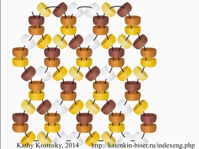 "Pseudo-Honeycomb" Netting.  Beading Cartoon