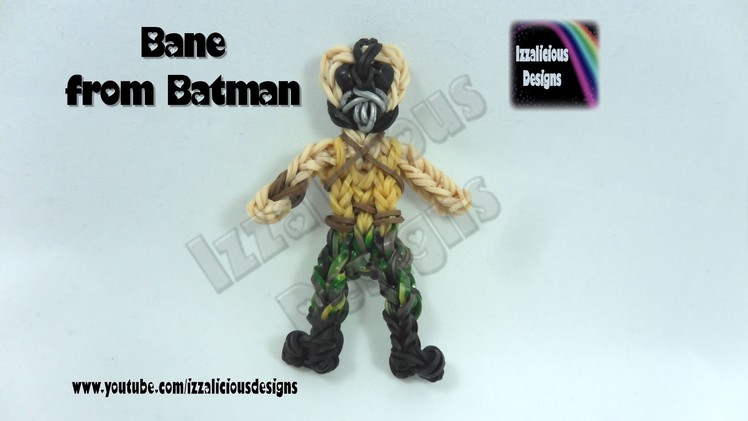 Rainbow Loom (Batman Series) Bane Action Figure.Charm - © Izzalicious Designs 2014
