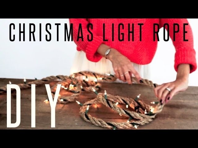 Rope Christmas Lights DIY. Treasures & Travels Blog