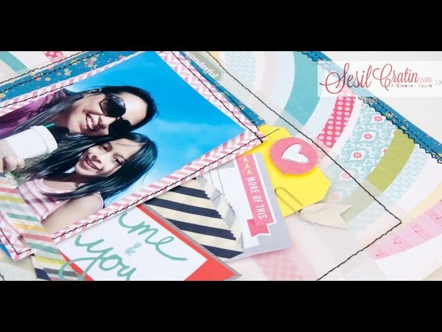 Scrapbook Process - Start to finish - Layout "you and me" video