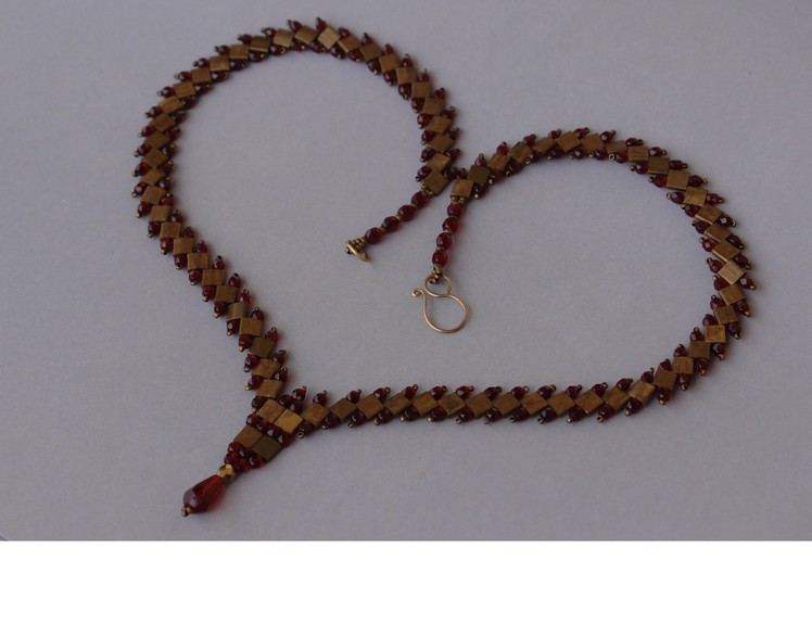 Sidonia's handmade jewelry - Tila beads necklace tutorial